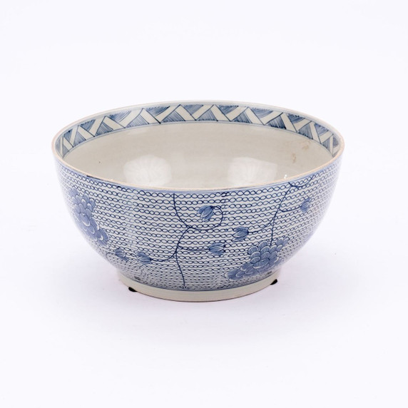 Blue & White Chain Bowl