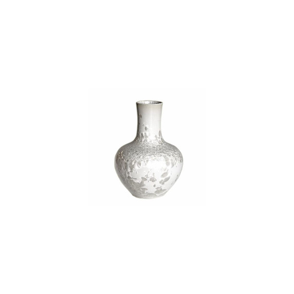 Crystal Shell Globular Vase