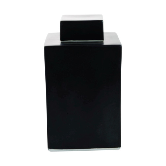 Square Tea Jar - Black