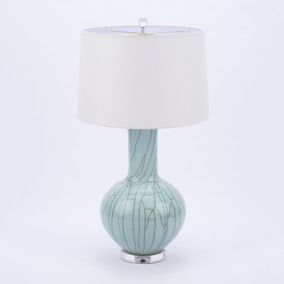 Crackle Celadon Sphere Table Lamp