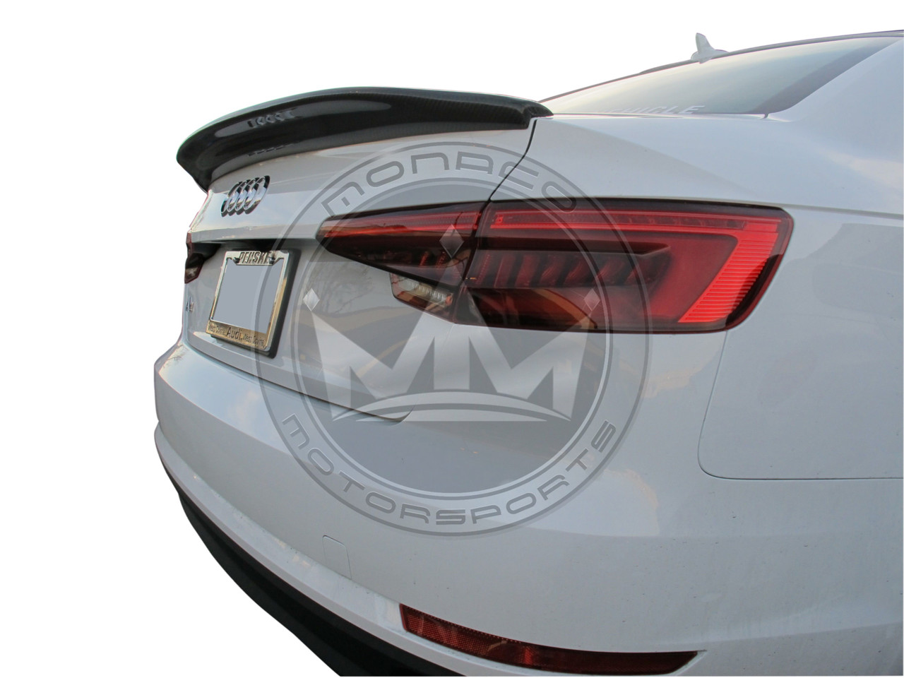 Carbon Fiber Trunk Lid Duckbill Cat Style Tail Spoiler Wing for Audi A
