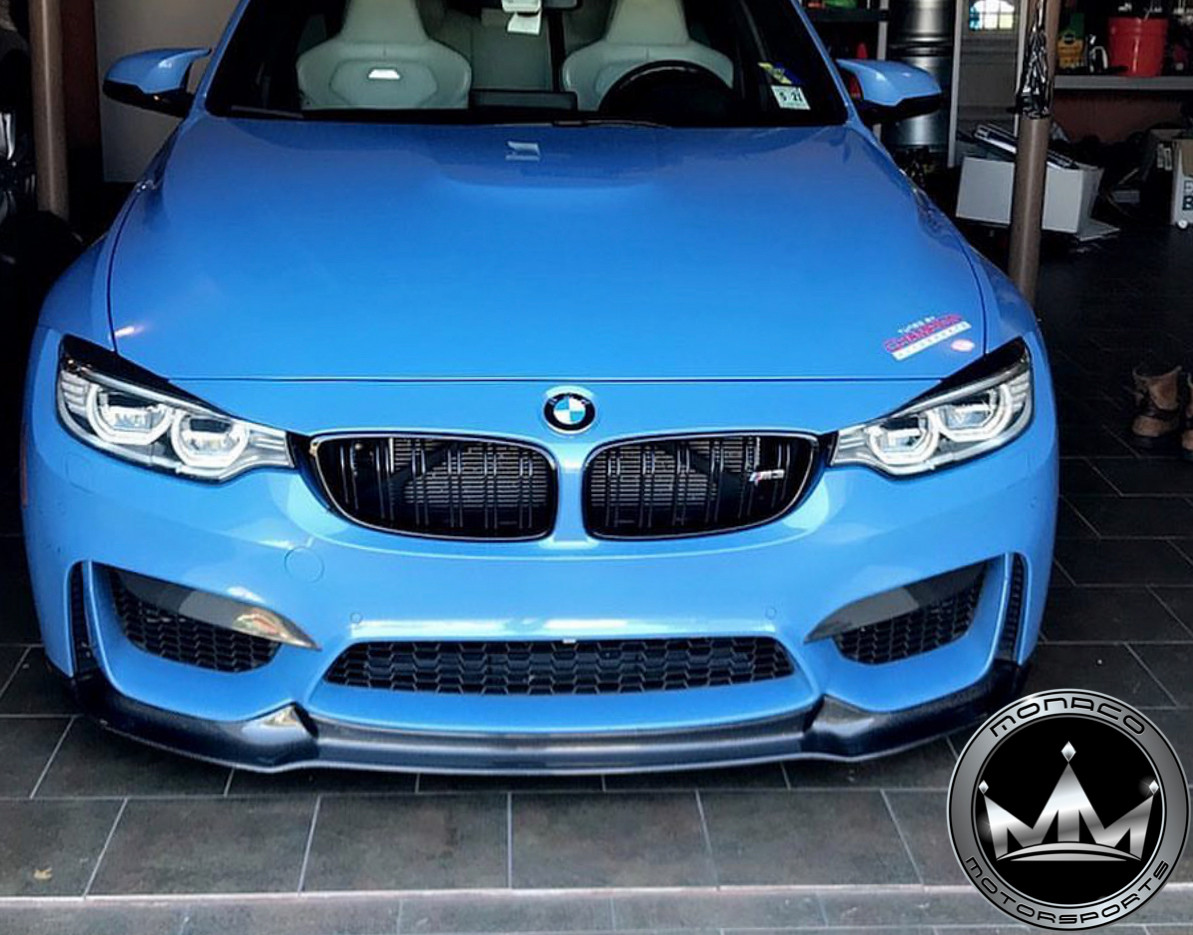 アッパースプリッター(ドライカーボン製) F82 M4/F80 M3 BMW M3 & M4 (F80/F82) Carbon Fiber Front Upper Bumper Splitters