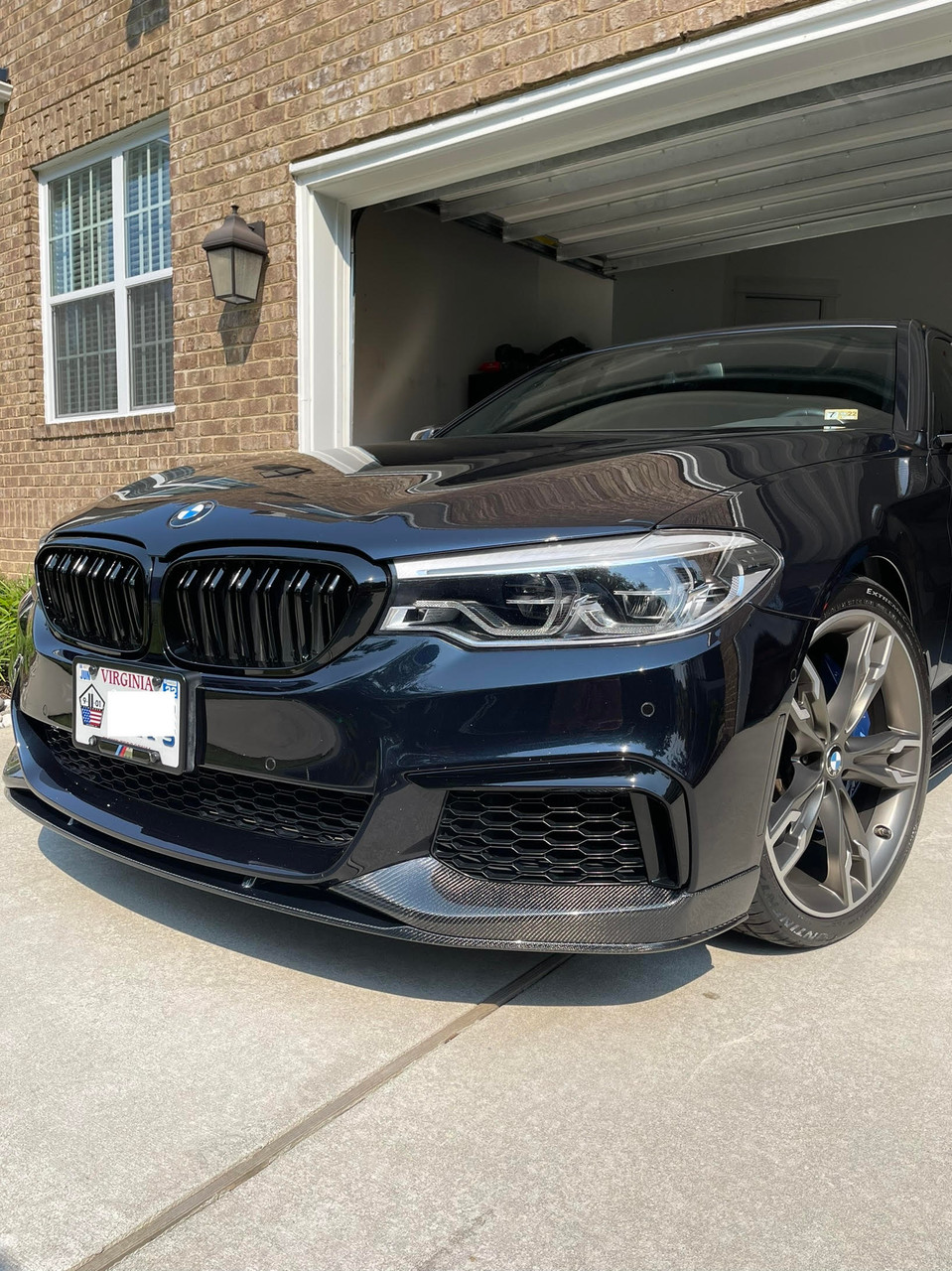 BMW G30 5 Series M Performance Style Carbon Fiber Front Lip Kit