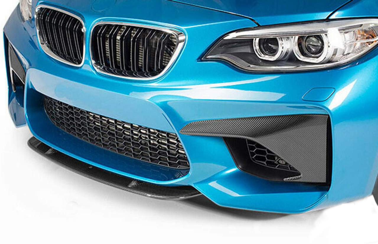 BMW F87 M2 Carbon Fiber Upper Bumper Splitters | Monaco Motorsports