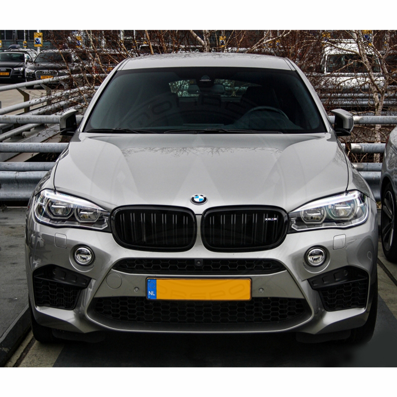 BMW X5 & X6 M (F15/F16/F85/F86) Series Dual Slat Grilles (Gloss  Black/Tri-Color/Carbon Fiber)