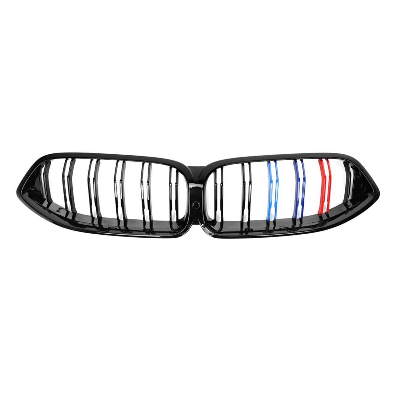 BMW M8 840i M850i Dual Slat Grilles (Black, Tri-Color, Carbon Fiber)