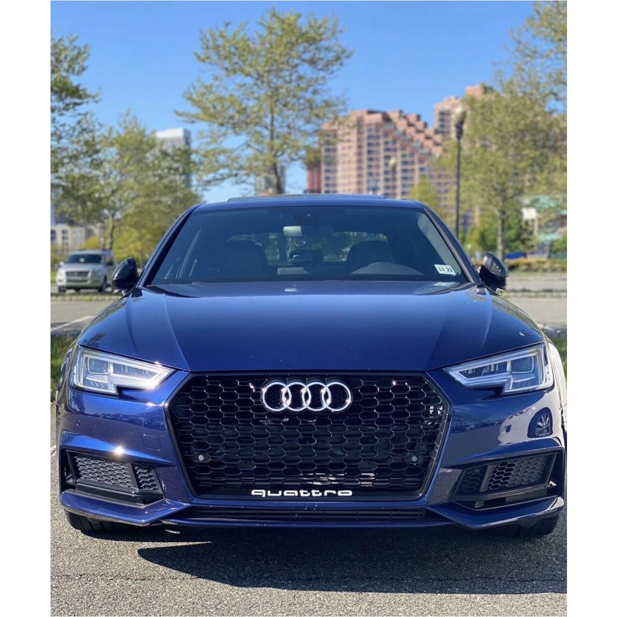 2017 2020 Audi A4 S4 RS4 Honeycomb Grille B9 2017-2020-audi-a4-s4-rs4-honeycomb-grille-b9