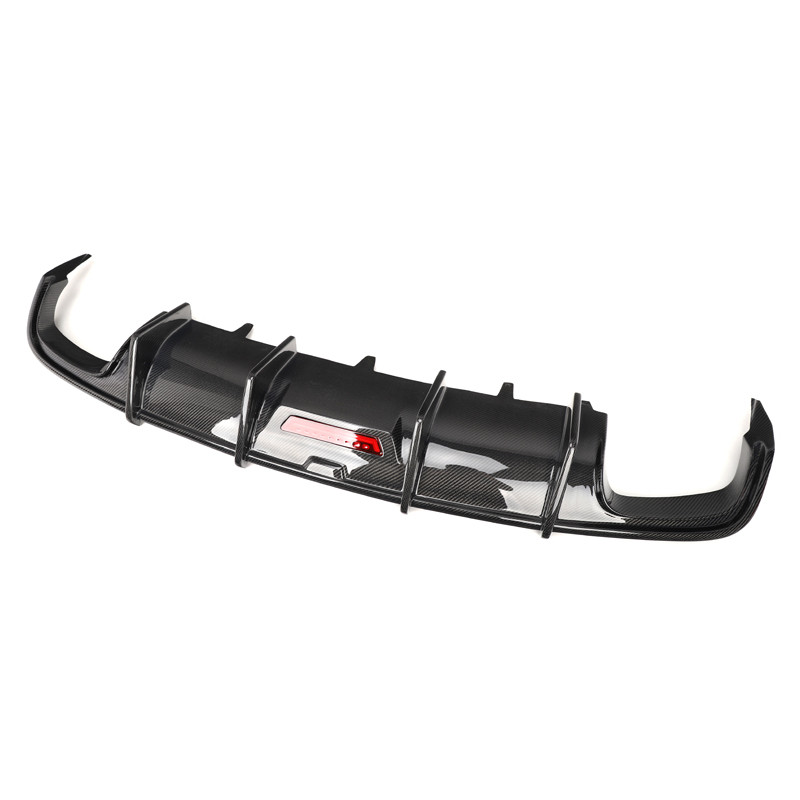 2016-2018 Audi A6 S6 Carbon Fiber KB Style Rear Diffuser with LED | C7.5