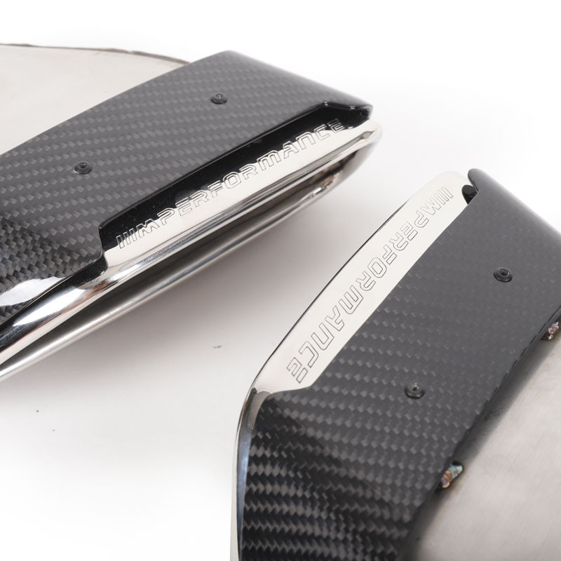 BMW 5 Series G30 M Performance Carbon Fiber Square Exhaust Tips