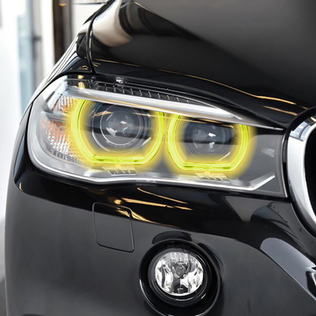 2014 2019 BMW X5 X6 X5M X6M Yellow CSL Style DRL LED Headlights