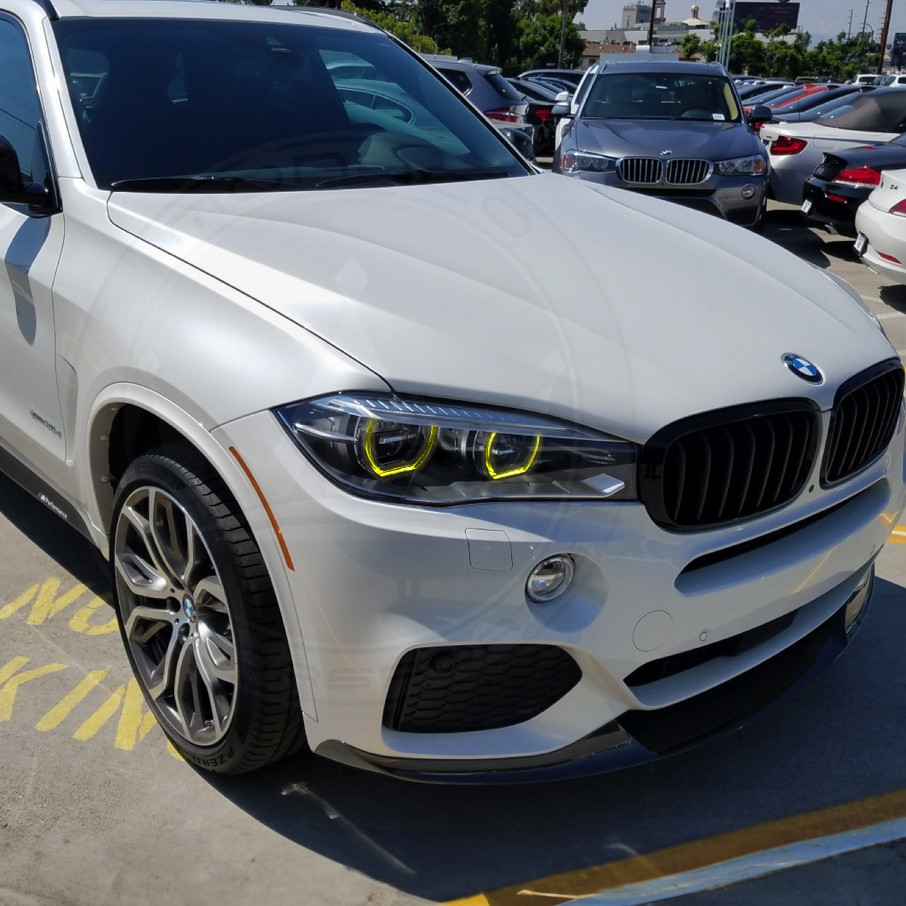 2014-2019 BMW X5 X6 X5M X6M Yellow CSL Style DRL LED Headlights