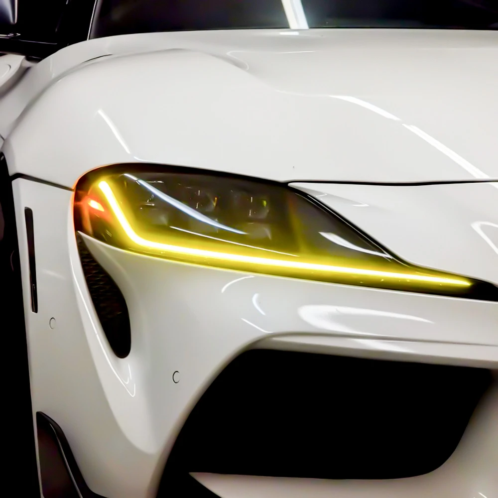 2020+ Toyota Supra MK5 A90/A91 Yellow CSL Style DRL Headlight Modules