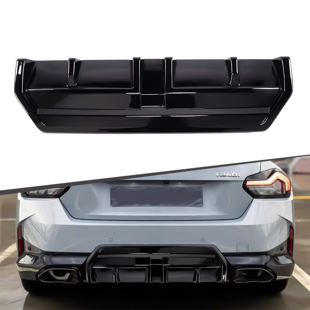 2022+ BMW G42 230i & M240i M Performance Style Gloss Black Diffuser ...