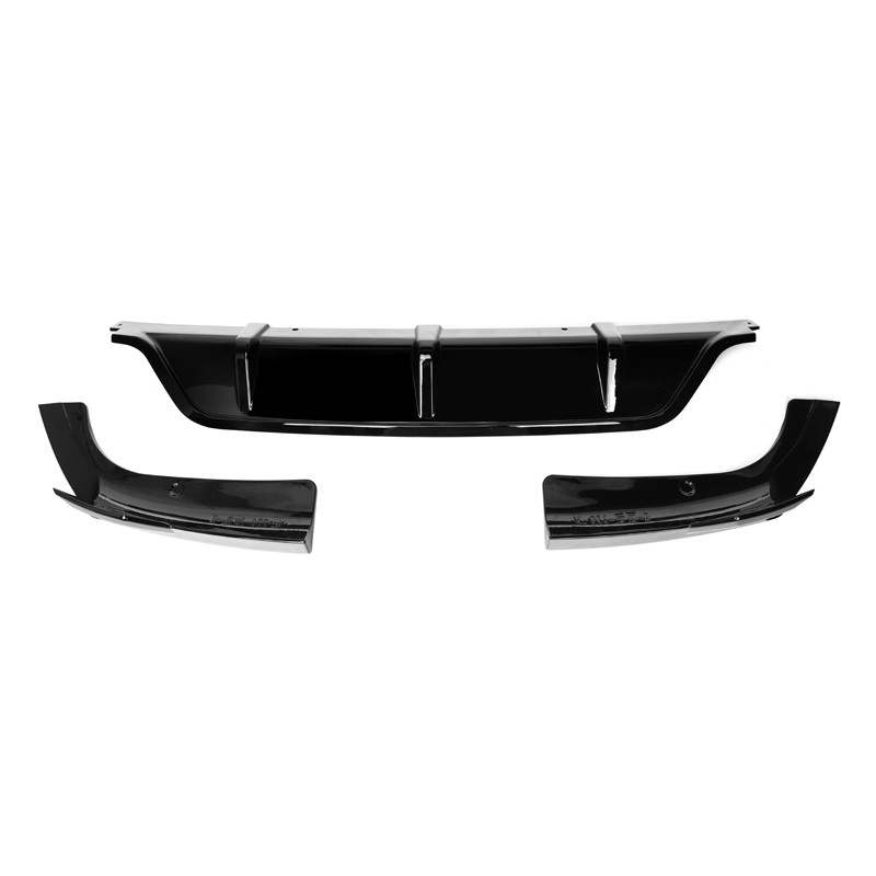 IKON Style Rear Diffuser Lip – 3pc Gloss Black PP, Fits BMW G06 X6 M Sport 2020-2024, Advancetuning