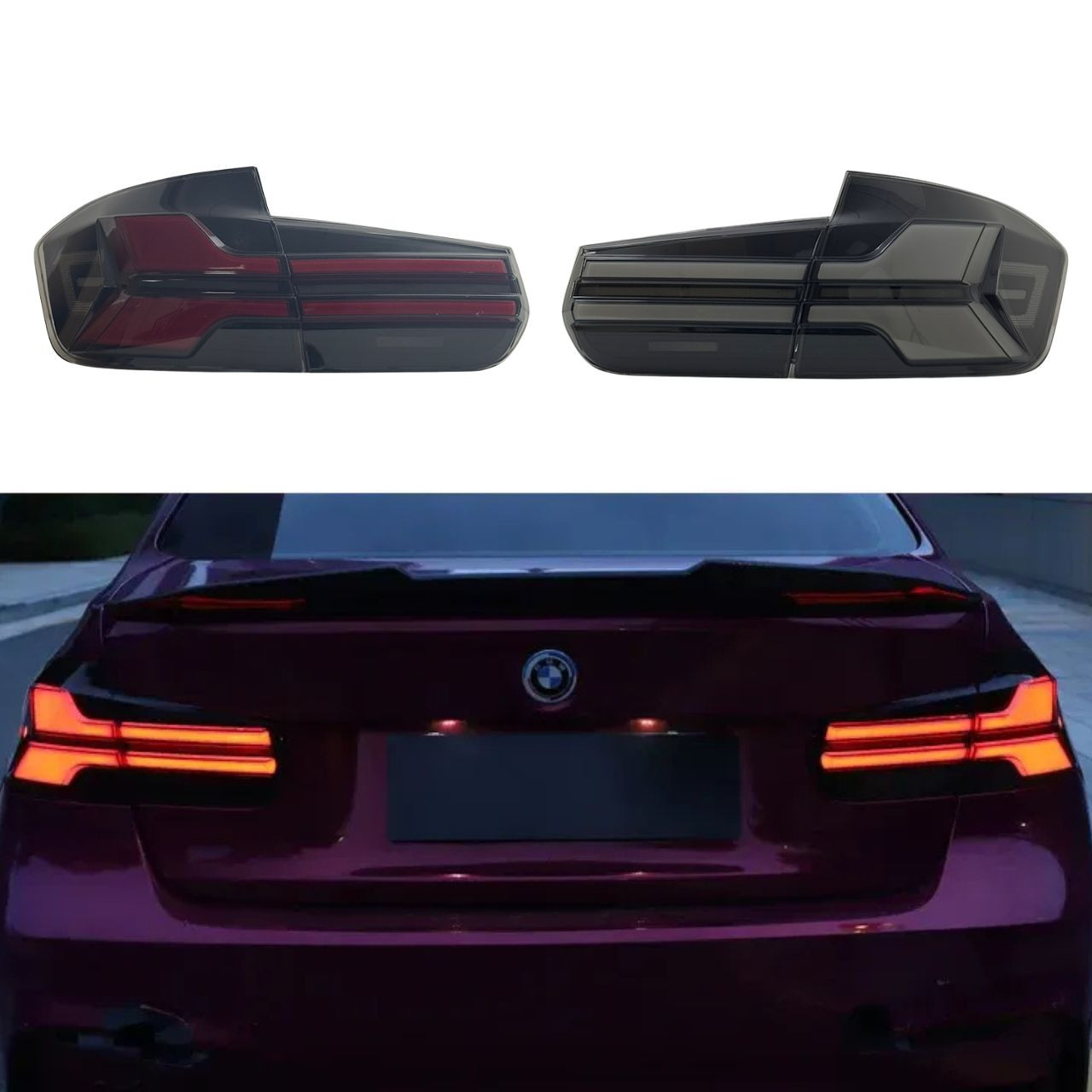 2012–2018 BMW M3 & 3 Series F80/F30 G05 X5‑Style LED Tail Lights