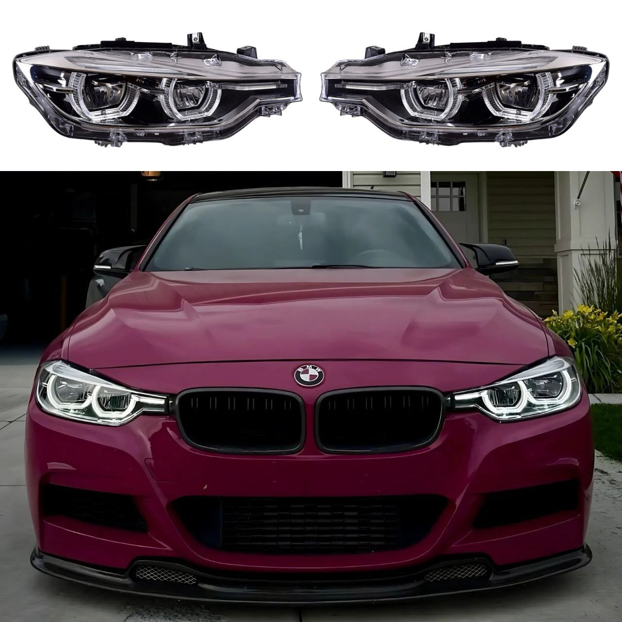 2012-2018 BMW 3 Series F30 LCI Style LED Headlights