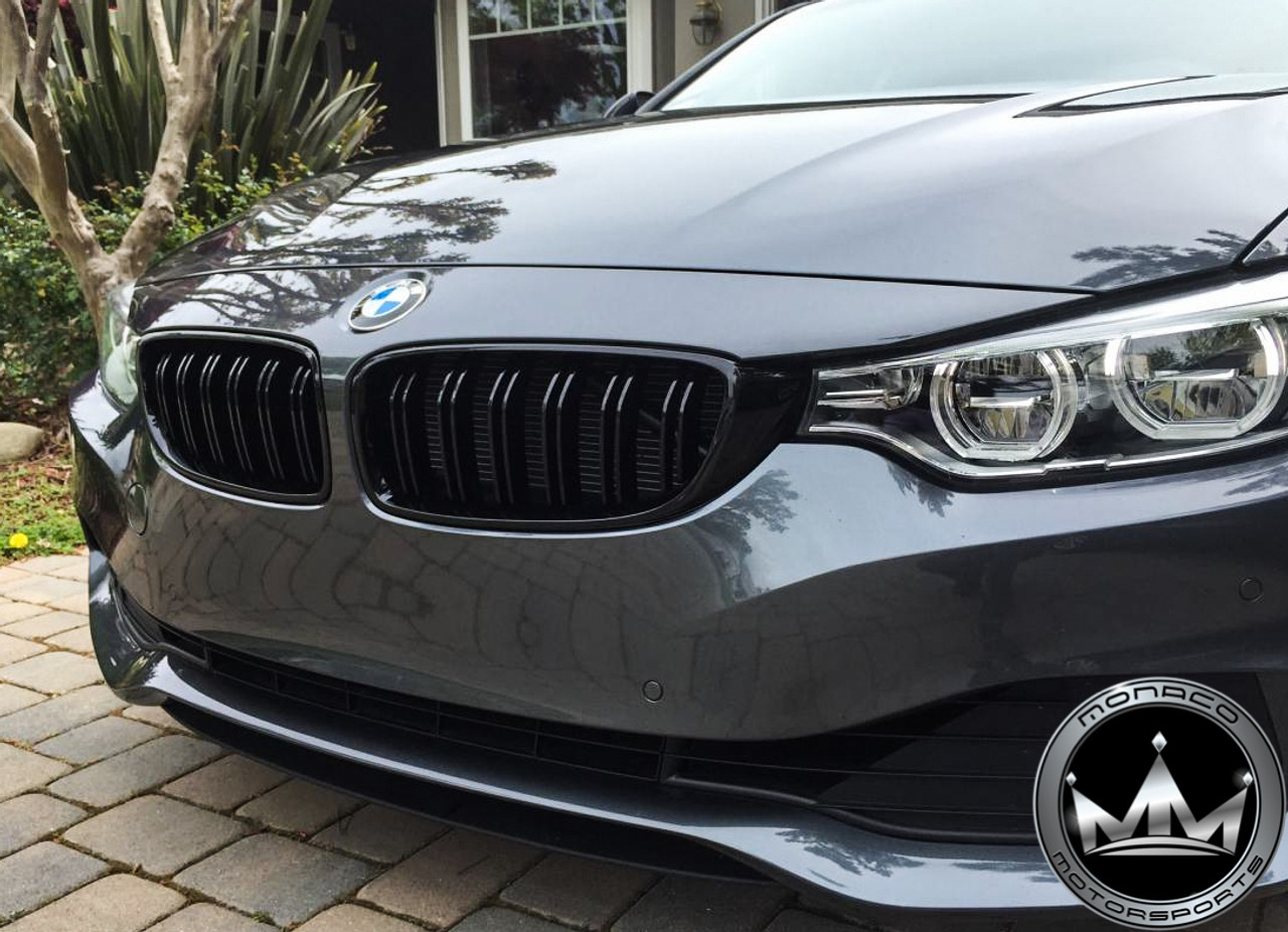 BMW F30/F31 3 Series Dual Slat Grilles (Gloss Black/Tri-Color/Carbon Fiber)