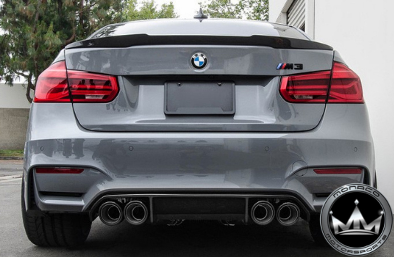 BMW M3/3 Series F80 F30 Vacuumed Carbon Fiber M4 Style Trunk Spoiler