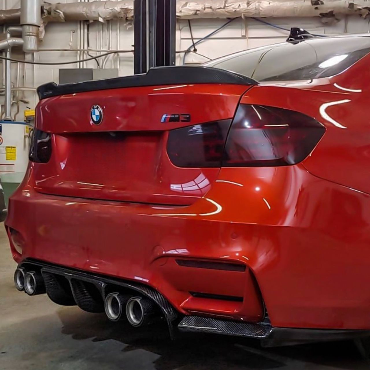 BMW M3 M4 F80/F82 3-Piece Carbon Fiber V1 Style Diffuser