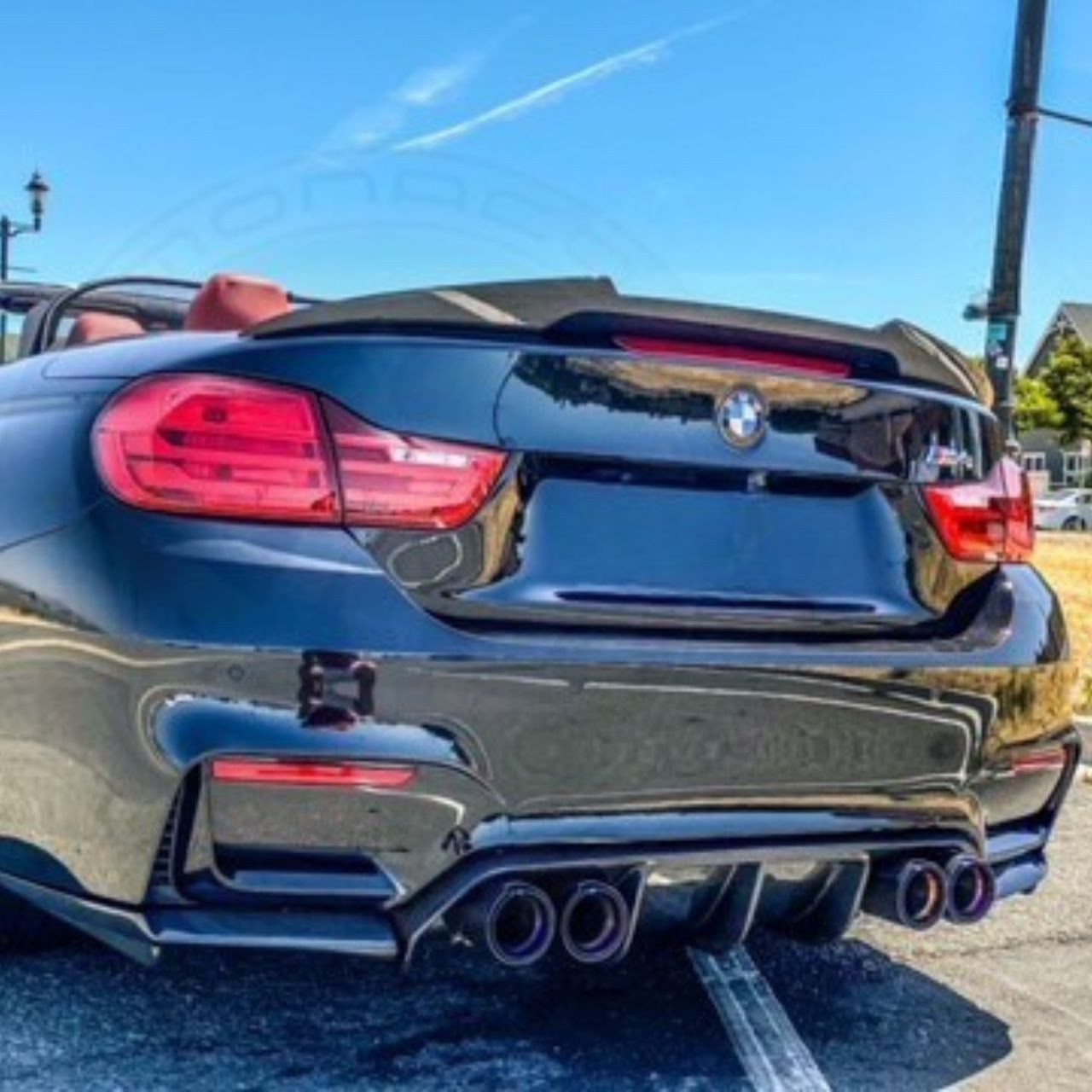 BMW M3 M4 F80/F82 3-Piece Carbon Fiber V1 Style Diffuser