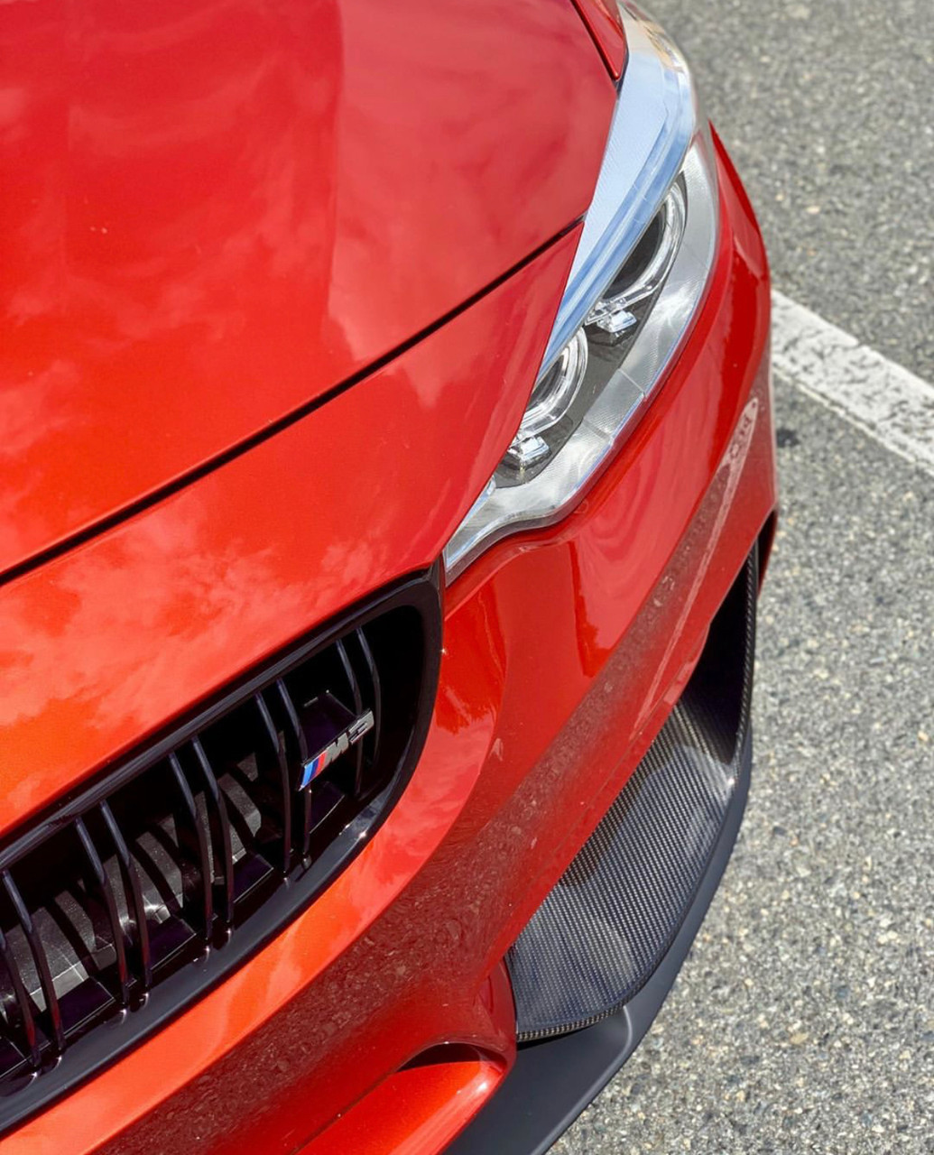 bmw f82 m4 mパフォーマンス　フロントスプリッター BMW M Performance F8X M3 / M4 Carbon Front Upper Splitter