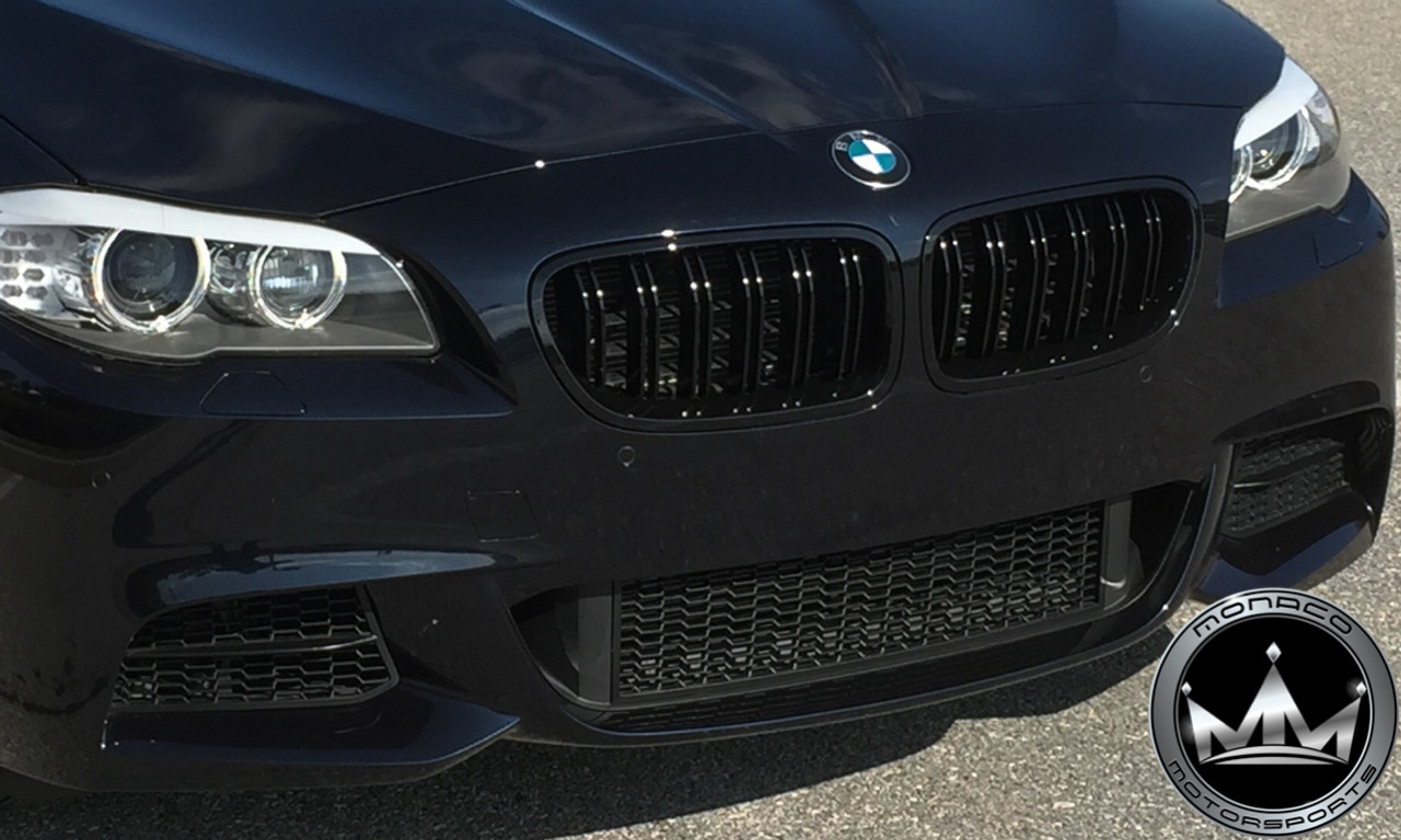 BMW 5 Series F10 Black Gloss, Carbon Fiber, or Tri Color Grilles