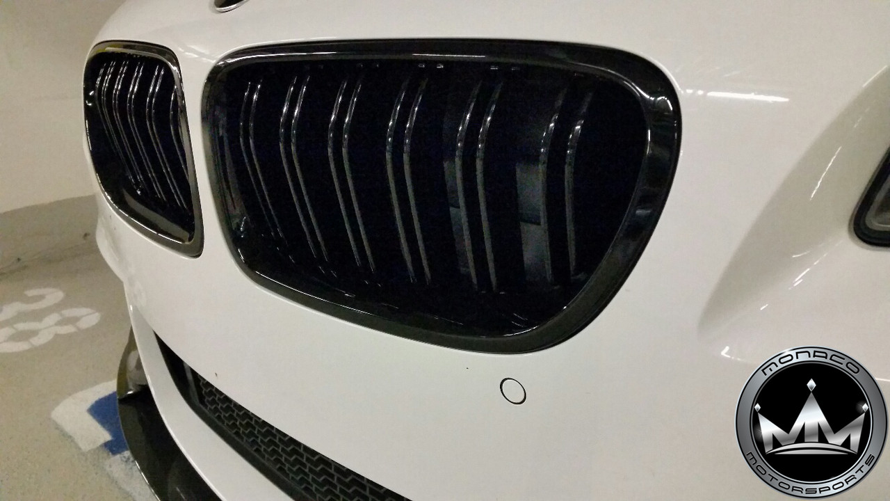 BMW F10 M5/5 Series Dual Slat Grilles (Gloss Black/Tri-Color/Carbon Fiber)