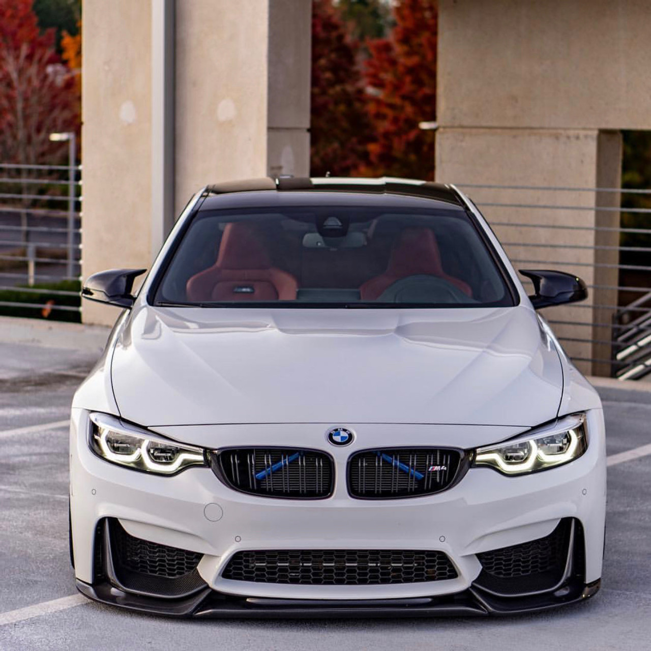 BMW M3 M4 F80/F82 V2 Style Carbon Fiber Front Lip
