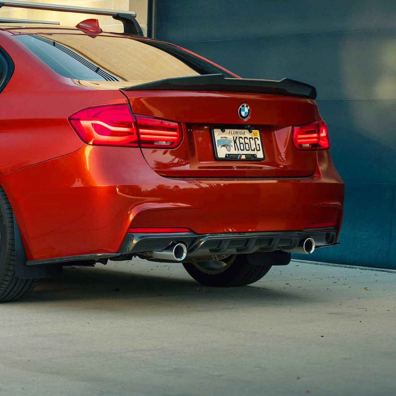 Bmw F30 3 Series M Sport 3i 328i 330i 335i 340i Performance Style Carbon Fiber Diffuser