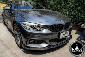 BMW 4 Series (F32, F33 & F36) Carbon Fiber Rear Bumper Splitters