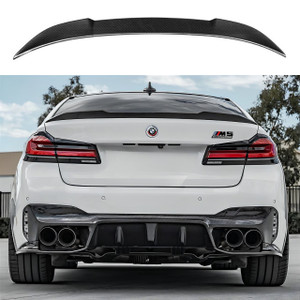 BMW F90 G30 M5/5 Series Carbon Fiber CS Style Trunk Spoiler