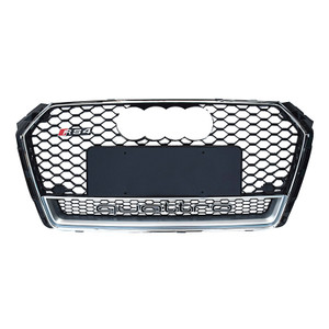 2017-2020 Audi A4 S4 RS4 Honeycomb Grille with Quattro in Lower Mesh | B9 2017-2020 Audi A4 S4 RS4 Honeycomb Grille with Quattro in Lower Mesh | B9