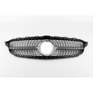 2019-2021 Mercedes Benz C-Class Diamond Style Chrome Front Grille  W205 - Monaco Motorsports 2019-2021 Mercedes Benz C-Class Diamond Style Chrome Front Grille  W205 - Monaco Motorsports