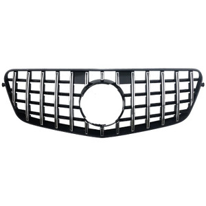 2010-2013 Mercedes Benz E-Class GTR Style Chrome Silver Front Grille W212 - Monaco Motorsports 2010-2013 Mercedes Benz E-Class GTR Style Chrome Silver Front Grille W212 - Monaco Motorsports