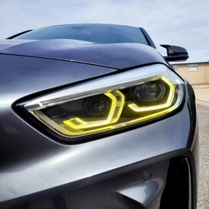 2019 BMW 2 Series F44 CLS  Style Yellow DRL LED Headlight-Installed2-Monaco Motorsports 2019 BMW 2 Series F44 CLS  Style Yellow DRL LED Headlight-Installed2-Monaco Motorsports