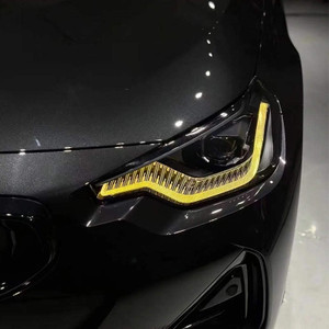 2020+ BMW M2 2 Series G87 G42 Yellow CSL Style DRL Module LED Headlights Black - Monaco Motorsports 2020+ BMW M2 2 Series G87 G42 Yellow CSL Style DRL Module LED Headlights Black - Monaco Motorsports