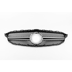2019-2021 Mercedes Benz C-Class AMG Style Front Grille Chrome  W205-Monaco Motorsports 2019-2021 Mercedes Benz C-Class AMG Style Front Grille Chrome  W205-Monaco Motorsports