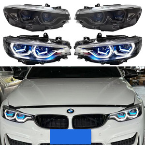 2014-2020 BMW M3 M4 4 Series Ikon X Style LED Headlights