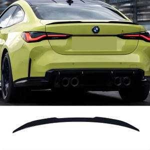 2021+ BMW M4 & 4 Series (G82/G22) Gloss Black V Style Trunk Spoiler