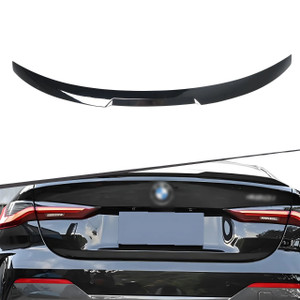 2021+ BMW 4 Series Gran Coupe (G26) Gloss Black V Style Trunk Spoiler