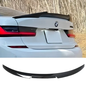 2021+ BMW 4 Series Gran Coupe (G26) Gloss Black V Style Trunk Spoiler