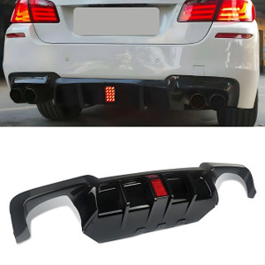 BMW F10 M5 Gloss Black DTM Style Diffuser with LED Brake Light
