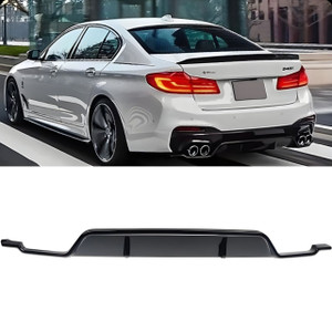 2017-2023 BMW G30 5 Series Gloss Black  3D Style Rear Diffuser