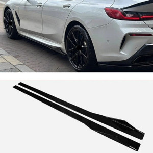BMW M8 840i M850i Gloss Black MTC Style Side Skirts