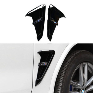 2018-2021 BMW X3 & X3M (G01/F97) Gloss Black Side Fender Vent Trim Cover