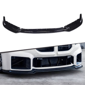 2023+ BMW G87 M2 Gloss Black V Style 3 Piece Front Lip Set
