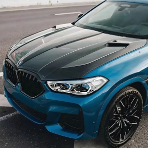 2019+ BMW X5 X6 X5M X6M Carbon Fiber LD Style Vented Hood