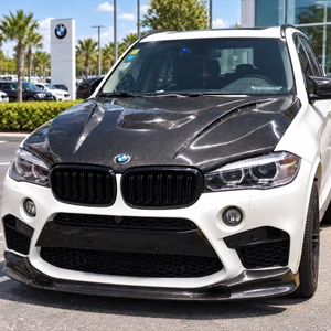 2014-2019 BMW X5 F15 X6 F16/ X5M F85/X6M F86 Carbon Fiber H Style Bonnet Hood