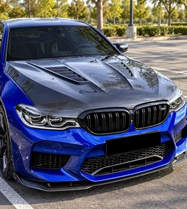 2017-2023 BMW F90 G30 M5/5 Series Carbon Fiber V-Style Vented Hood