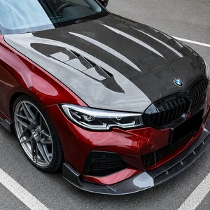 2019+ BMW G20 330i/M340i 3 Series Carbon Fiber BK Style Vented Hood